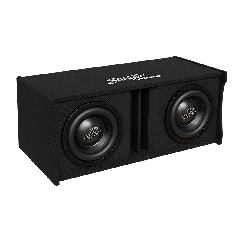 Stinger Dual 10" 2,000 Watt (RMS) Loaded Ported Subwoofer Enclosure (2,000 Watts RMS/3,000 Watts Max)