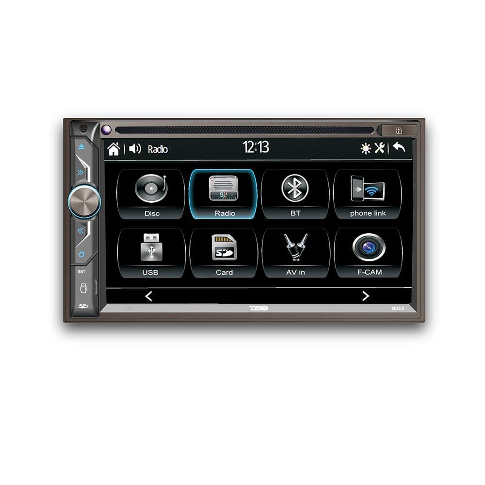 DS18 6.9" Touchscreen Double-DIN Headunit with DVD, Bluetooth, USB and Mirror Link