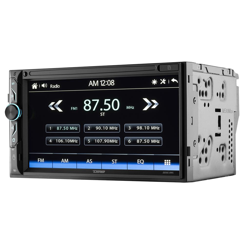 DS18 6.9" Touchscreen Mechless Double-DIN Headunit with Bluetooth, USB and Mirror Link