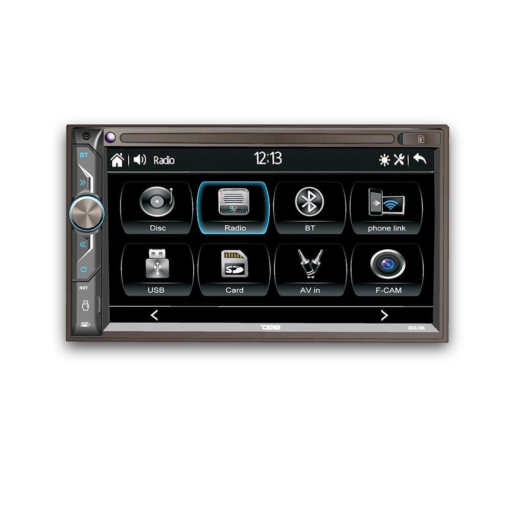 DS18 6.9" Touchscreen Mechless Double-DIN Headunit with Bluetooth, USB and Mirror Link