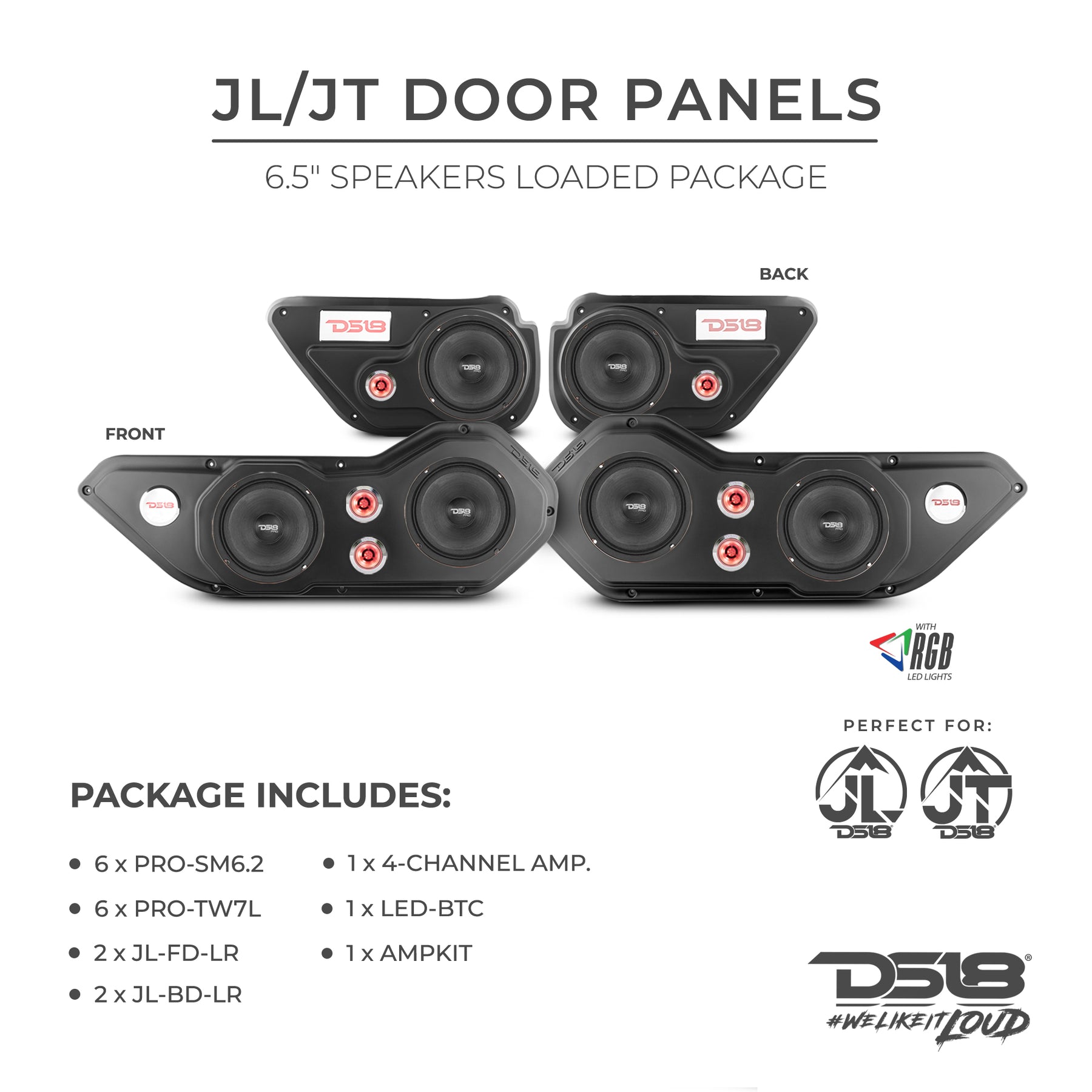 DS18 JL/JT (Gladiator) Door Panels Loaded Combo