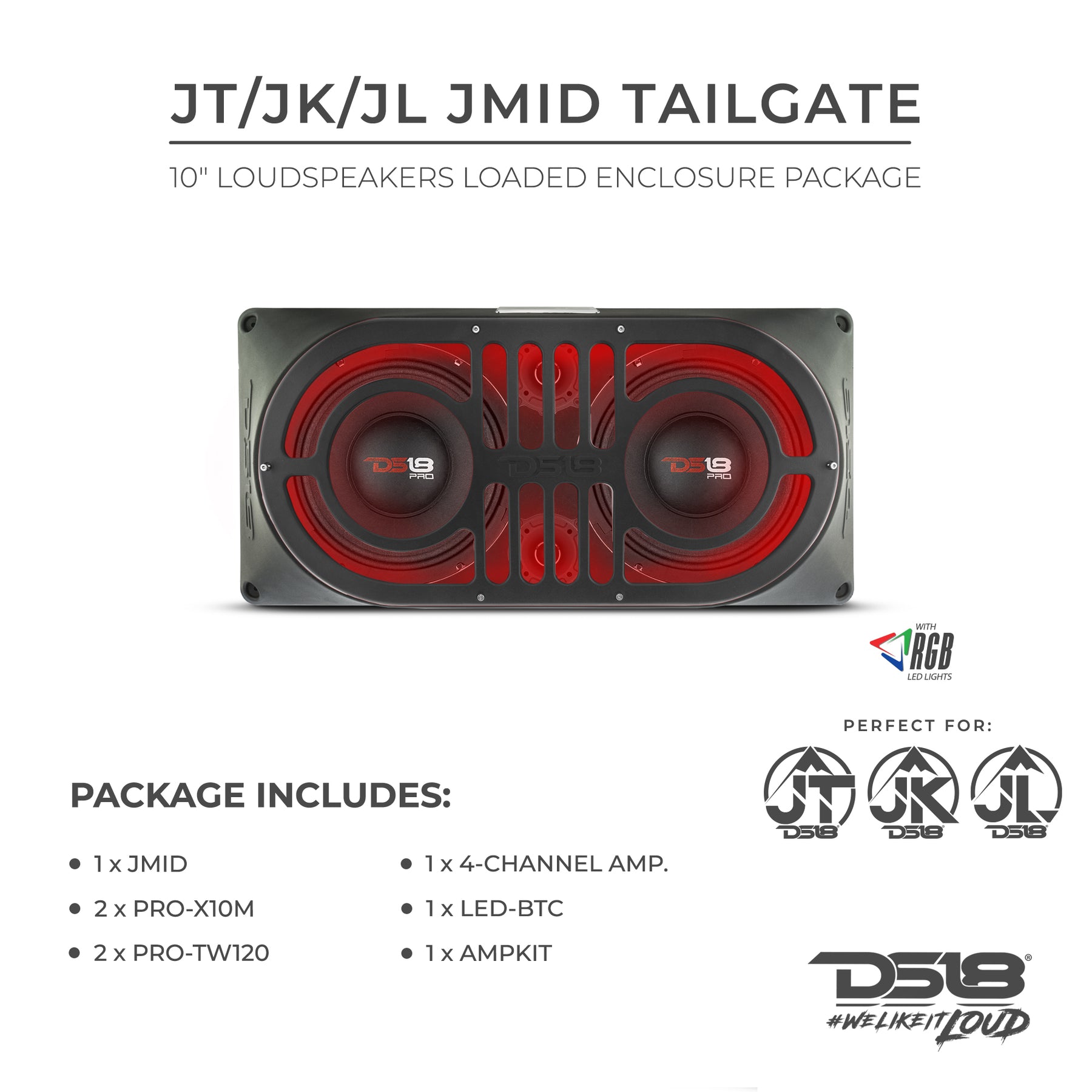 DS18 Jeep JMID Tailgate Platinum Combo